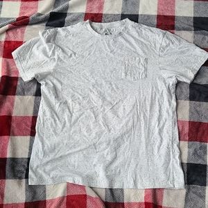 White With Black Marbled Tee